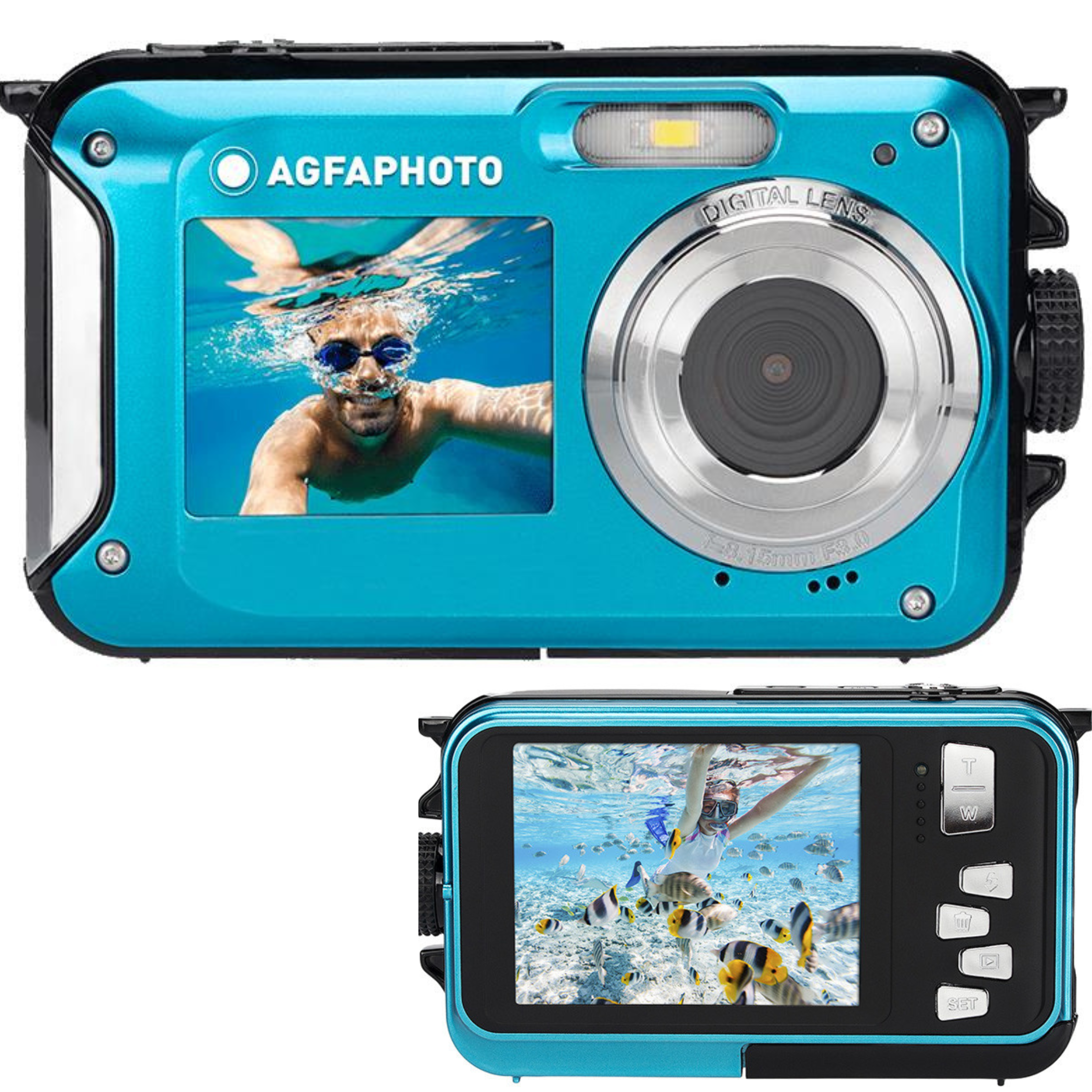 CAMARA AGFA CAMARA WP8000 BLUE SUMERGIBLE 24MP